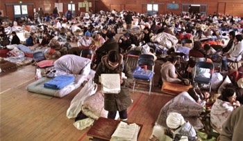  3/14 survivors in Ishinomaki Middle School, Ishinomaki City 