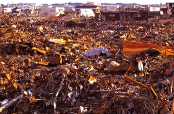  3/26 fire and tsunami damage, Port of Kesennuma, Kesennuma City 