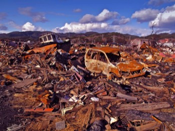  3/26 fire and tsunami damage, Port of Kesennuma, Kesennuma City 