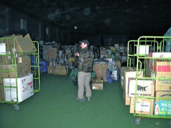  4/5 Peace Boat food and supplies warehouse, Ishinomaki City 